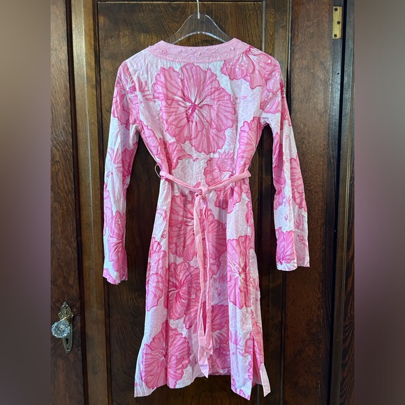Lilly Pulitzer pink hibiscus dress - Picture 2 of 9